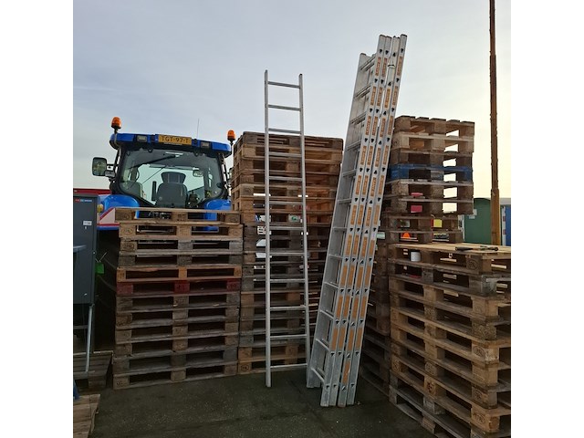 5x ladder, layher , 1054.012., zilver - afbeelding 1 van  8