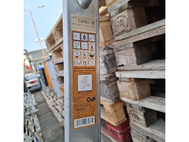 5x ladder, layher , 1054.012., zilver - afbeelding 6 van  8