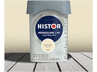 5x lak hoogglans 0.25 liter histor, perfect finish, roomwit - afbeelding 1 van  2