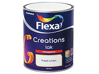 5x lak hoogglans, flexa, creations, fresh linen, 750 ml - afbeelding 2 van  2