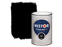 5x lak hoogglans histor, perfect finish, zwart, 1.25 liter - afbeelding 1 van  2