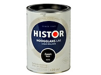 5x lak hoogglans histor, perfect finish, zwart, 1.25 liter - afbeelding 2 van  2