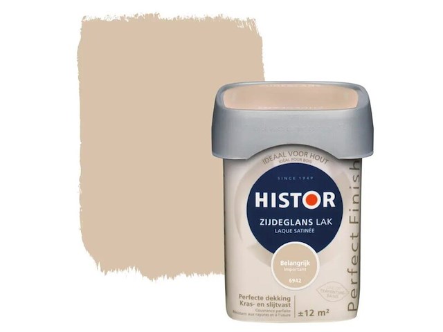 5x lak zijdeglans, histor, perfect finish, belangrijk, 750 ml - afbeelding 1 van  2