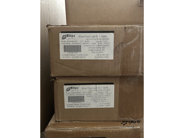 5x led flood light/bouwlamp fl1 135w 4000k ellipz lighting - afbeelding 4 van  4