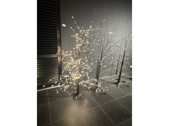 5x led kerstboom, zwart - afbeelding 1 van  3