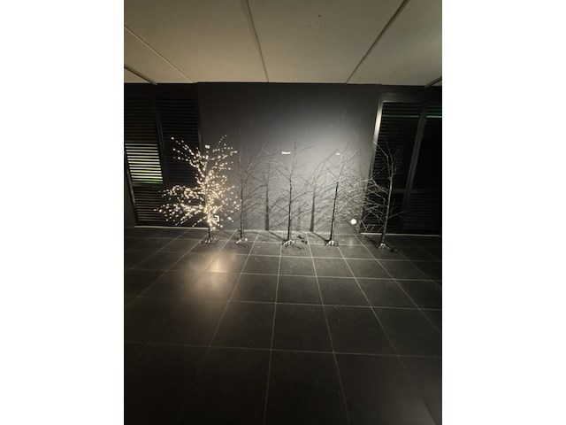 5x led kerstboom, zwart - afbeelding 2 van  3