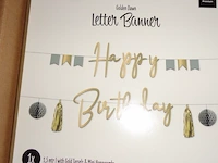 5x letter banner happy birthday