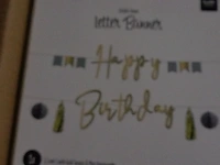 5x letter banner happy birthday - afbeelding 5 van  5
