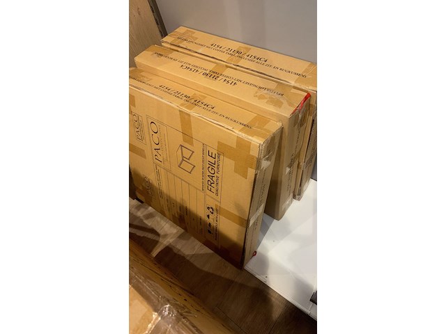 5x loungeset paco, bellisia, zwart/lichtgrijs/houtkleurig - afbeelding 3 van  3