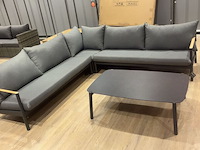 5x loungeset paco, tremezzo, grijs/zwart - afbeelding 1 van  4