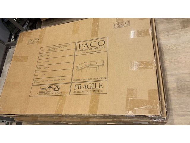 5x loungeset paco, tremezzo, grijs/zwart - afbeelding 2 van  4