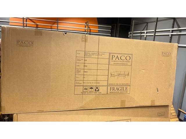 5x loungeset paco, tremezzo, grijs/zwart - afbeelding 3 van  4