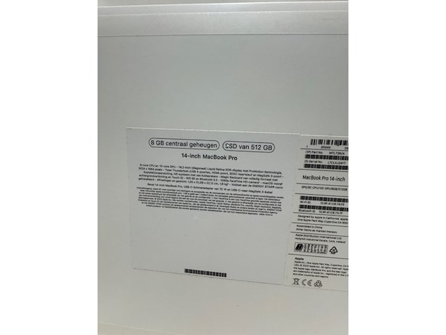 5x macbook pro doos apple, a2779 en a2918 - afbeelding 9 van  11