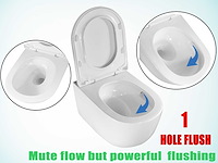5x mawialux turbo flush inbouw wandcloset met closetzitting - glans wit - afbeelding 5 van  8