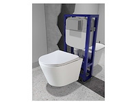 5x mawialux turbo flush inbouw wandcloset met closetzitting - glans wit - afbeelding 6 van  8