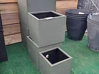 5x metalen bloembak, ts collection - afbeelding 2 van  9