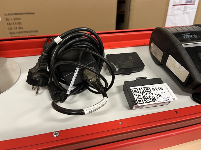 5x mobiele labelprinter, 7x accu, 1x acculader zebra, w.o. zq620 plus - afbeelding 5 van  6