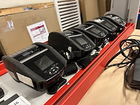 5x mobiele labelprinter, 7x accu, 1x acculader zebra, w.o. zq620 plus - afbeelding 6 van  6