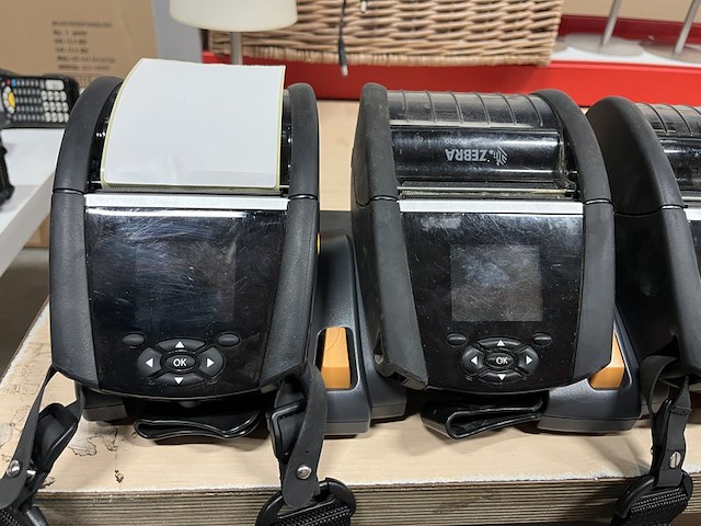 5x mobiele labelprinter, 7x accu, 1x acculader zebra, zq620 plus - afbeelding 2 van  7