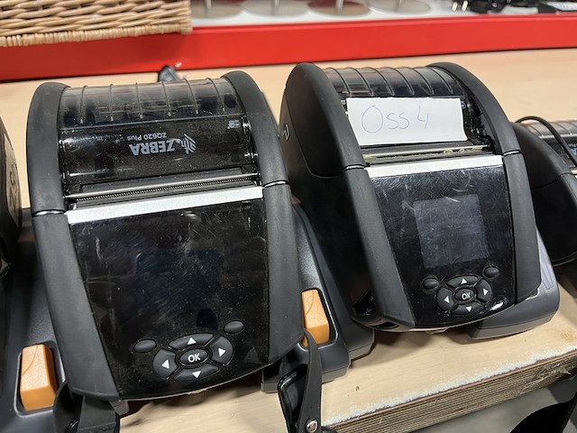 5x mobiele labelprinter, 7x accu, 1x acculader zebra, zq620 plus - afbeelding 3 van  7