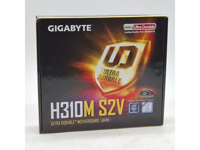 5x moederbord, gigabyte, h310m-s2v intel lga 1151 ddr4 - afbeelding 1 van  11