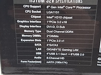 5x moederbord, gigabyte, h310m-s2v intel lga 1151 ddr4 - afbeelding 6 van  9