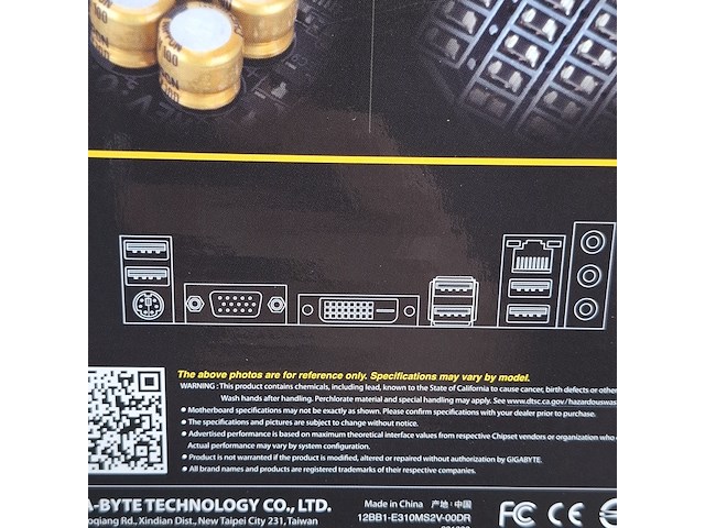 5x moederbord, gigabyte, h310m-s2v intel lga 1151 ddr4 - afbeelding 8 van  9
