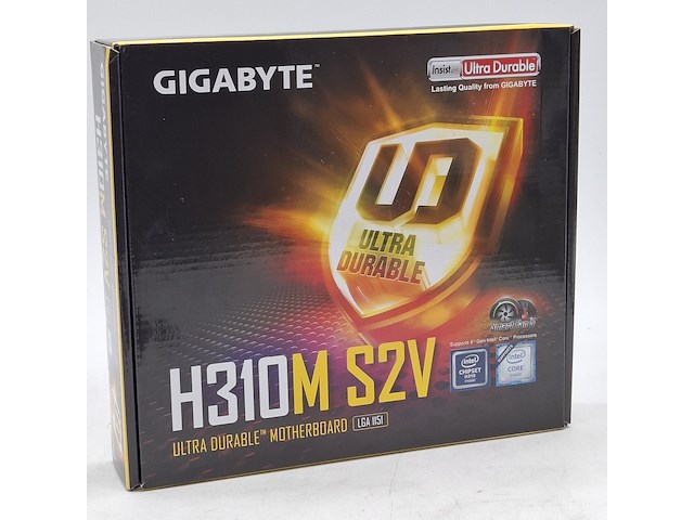 5x moederbord, gigabyte, h310m-s2v intel lga 1151 ddr4 - afbeelding 1 van  10