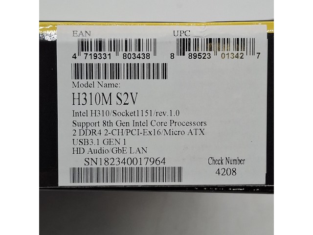 5x moederbord, gigabyte, h310m-s2v intel lga 1151 ddr4 - afbeelding 5 van  10