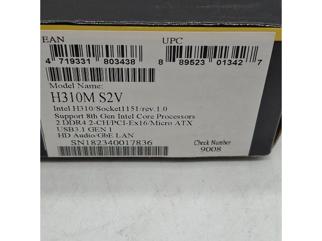 5x moederbord, gigabyte, h310m-s2v intel lga 1151 ddr4 - afbeelding 6 van  11