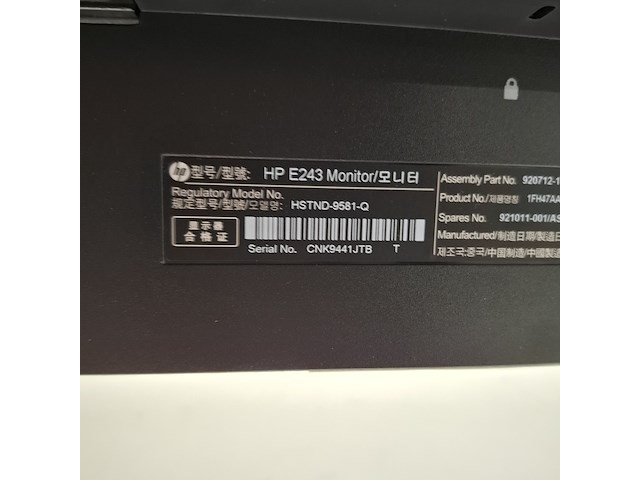 5x monitor hp, e243, 2019 - afbeelding 14 van  22