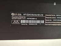5x monitor hp, e243, 2019 - afbeelding 14 van  22