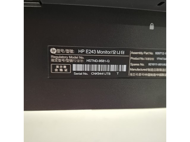 5x monitor, hp, e243, 2019 - afbeelding 14 van  22