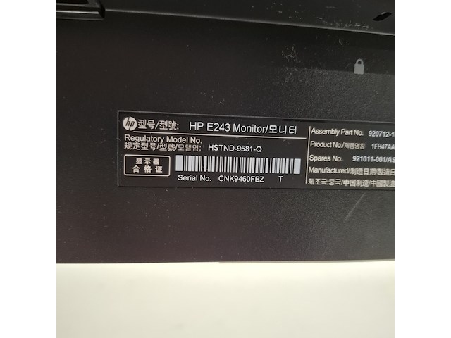 5x monitor, hp, e243, 2019 - afbeelding 17 van  22