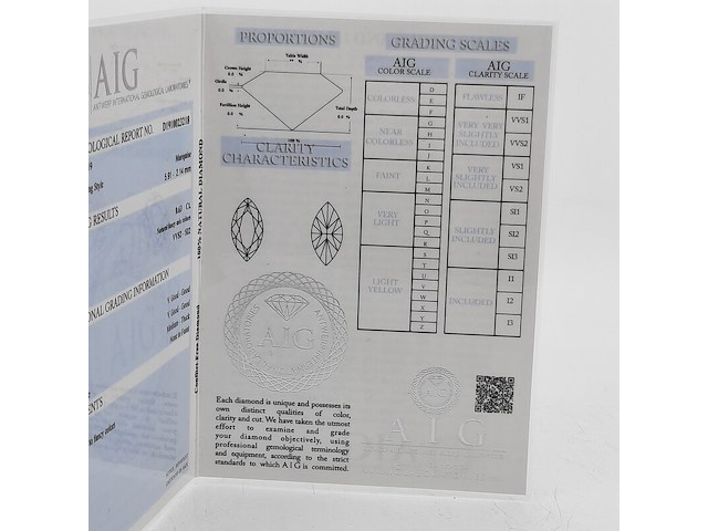 5x navette geslepen diamant, totaal 0.63 karaats (vvs-si) - afbeelding 7 van  8