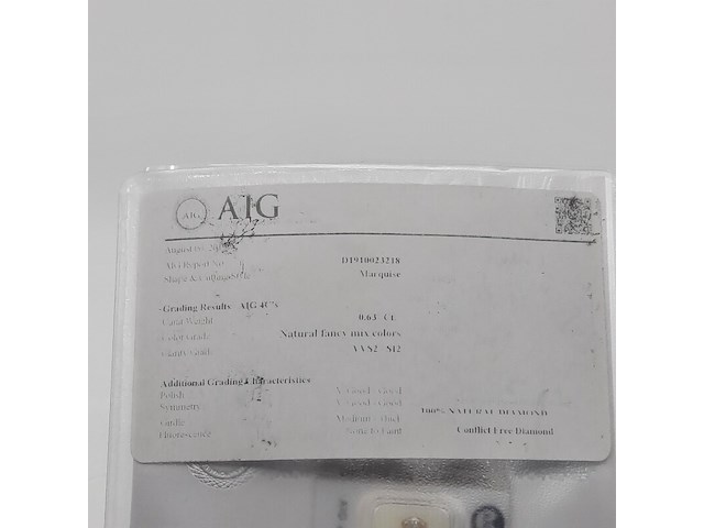 5x navette geslepen diamant, totaal 0.63 karaats (vvs-si) - afbeelding 8 van  8