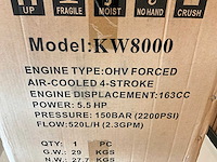 5x ongebruikt kraftwelle kw8000 benzine hogedrukreiniger - afbeelding 3 van  11