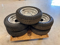 5x ongebruikt security 155/70r12c aanhanger wiel ifor williams - afbeelding 4 van  7