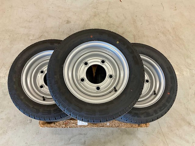 5x ongebruikt security 155/70r12c aanhanger wiel ifor williams - afbeelding 6 van  7