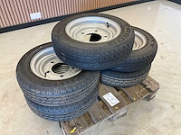 5x ongebruikt security 155/70r12c aanhanger wiel ifor williams - afbeelding 1 van  7