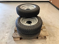 5x ongebruikt security 155/70r12c aanhanger wiel ifor williams - afbeelding 3 van  7