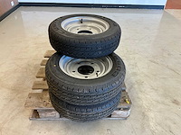 5x ongebruikt security 155/70r12c aanhanger wiel ifor williams - afbeelding 5 van  7