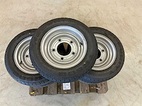 5x ongebruikt security 155/70r12c aanhanger wiel ifor williams - afbeelding 6 van  7