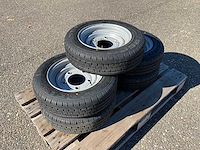 5x ongebruikt security 155/70r12c aanhanger wiel ifor williams - afbeelding 1 van  3