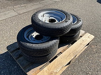 5x ongebruikt security 155/70r12c aanhanger wiel ifor williams - afbeelding 3 van  6