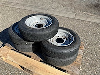 5x ongebruikt security 155/70r12c aanhanger wiel ifor williams - afbeelding 4 van  6