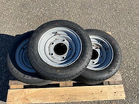 5x ongebruikt security 155/70r12c aanhanger wiel ifor williams - afbeelding 5 van  6