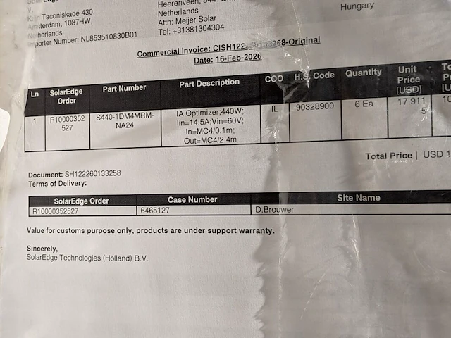 5x optimizer t.b.v. zonnepanelen, solaredge, p370-5rm4mrm - afbeelding 10 van  13