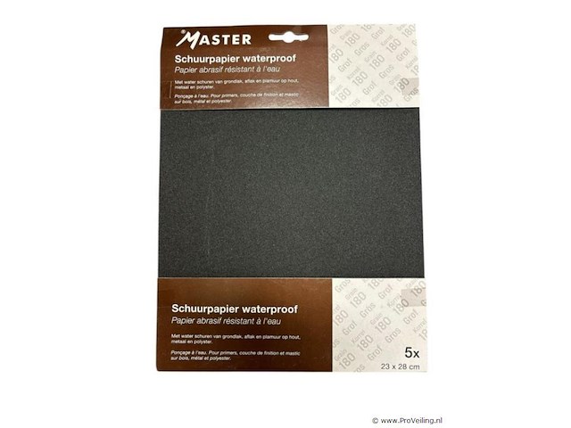 5x pak schuurpapier - afbeelding 1 van  1