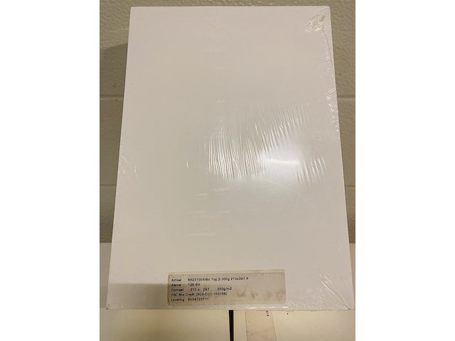 5x pakken a4 papier 300 grams bio top 3, sqs-coc-100158 - afbeelding 2 van  3